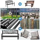 Outdoor Furniture Steel Frame Porch Garden Bench by LJGDeals