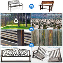 Outdoor Furniture Steel Frame Porch Garden Bench by LJGDeals