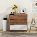 Rustic Farmhouse Wooden Storage Dresser for Bedroom Living Room-Brown by LJGDeals