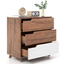 Rustic Farmhouse Wooden Storage Dresser for Bedroom Living Room-Brown by LJGDeals