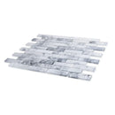 White 12x12 Matte Brick Glass Mosaic Tile (10 pack, 9.5 sq ft/case) - Sample