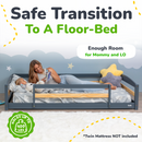 Twin Montessori Floor Bed with Safety Guardrails by Ocodile.com