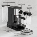 3 in 1 Professional Espresso Maker with Dual Heating System & Capsule Compatible CM8008