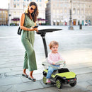 3-in-1 Licensed Volkswagen Ride on Push Car with 3-Position Adjustable Push Handle-Green by LJGDeals