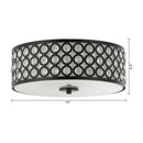 3-Light Modern LED Flush Mount Light with Crystal