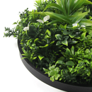 Artificial Green Wall Disc 20in – Black Frame – UV Resistant – Commercial Grade by Designer Plants USA