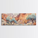 Panoramic Desert Prints, Four Peaks Arizona Wall Art, 3 Piece Print Set, Arizona Desert, Boho Print, Modern Wall Art, Minimalist Wall Art
