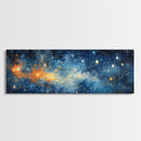 Framed Canvas Print Of The Universe, Space Exploration, Galaxy Print, Astronomical Gift, Room Decor, FREE SHIPPING