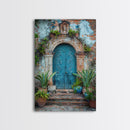 Change324 Mexican Wall Art, Framed Canvas Print, Old Town Mexico Architecture Wall Art, Framed Art