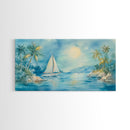Festive Boat Lighthouse Framed Canvas Print Christmas Nautical Holiday Art Beach Christmas Decor Best Gift Christmas Art Prints 2024