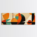 Retro Style MCM Abstract Art, Geometric Patterns, Above Sofa Modern Art, Modern Home Decor, Boho Style Minimalist Wall Art