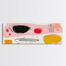 Meal For One - Japanese Style Abstract Art - Framed Canvas Print - Kitchen Decor - Kitchen Wall Art - Kitsch Kitchen - Eclectic Decor