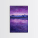 Purple and Lavender Landscape Painting Print, Reflections, Original Watercolor Painting Print, Custom Painting, Living Room Wall Art
