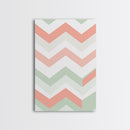 Watercolor Abstract Chevrons Art Print, Framed Canvas Print, Abstract Art Print, Modern Abstract, MCM, Midcentury Modern Decor