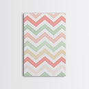 Chevron Zig Zag Pastel Wall Art, Geometric Wood Framed Wall Art, Decorative Wall Accent, Mosaic Wall Decor, Boho Art