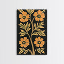Framed Canvas Print Wall Art Boho Floral Print, Botanical Wall Art, Flower Market Poster, Minimalist Home Decor, Modern Farmhouse Art
