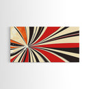 Mid-Century Modern Art Retro Geometric Wall Art Framed Canvas Print Wood Framed Home Decor Modern Abstract Painting