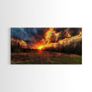 Fields Of East Texas, Framed Canvas Print, Photography Style Landscape Art, Horizontal Decor, Modern Farmhouse Wall Art, Living Room Decor