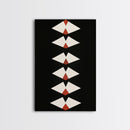 Retro Mid-Century Modern Diamond Art Canvas Print, MCM Style Home Decor