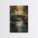 Fly Fishing Art Print on Canvas - Outdoors Gift Idea - Gift For Dad - Fly Fishing Art - Fly Fishing Painting - Trout Fishing - Outdoorsman Gift