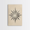 The North Star Canvas Print - Framed Canvas - Minimalist Christmas Art - Boho Christmas Art - Rustic Christmas Art