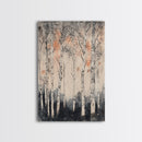 Framed Canvas Print Wall Art Print White Birch Tree Forest Landscape Art Print Minimalist Nature Wall Art Living Room Decor Birch Painting