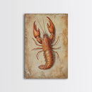 Kitsch Kitchen Home Decor, Crayfish Painting Print, Crawdaddy Wall Art, Louisiana Home Decor, Cajun Decor, Kitchen Wall Art