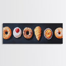 Pastries Painting Print, Bakery Wall Art, Art for Bakery, Food Painting, Kitchen Decor, Food Art, Food Paintings, Food Illustration