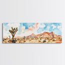 Desert Landscape Painting Print, Pueblo Style Home Decor, Southwestern Farmhouse Painting of Joshua Tree California, Minimalist Decor