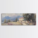 Italy Wall Art Canvas Print, Italy Painting, Italian Vila, Italy Landscape Wall Art, Italy Print, Italy Art, Italy Gifts, Vintage Italy Wall Art