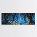 Tunnel of Trees Through a Fantasy Forest, Framed Canvas Print, Fantasy Wall Art, Mythical Fantasy Art, Autumn Fantasy Art, Surreal Fantasy Art