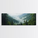 Emerald Green Mountain Landscape Wall Art Canvas Blue Ridge Mountains Print Extra Large Wall Art For Living Room Above Sofa