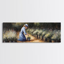 The Woman in The Garden Painting Print - Boho Home Decor - Gift For Her - Gardening Gift - Gardener Gift Idea - Garden Painting Wall Art