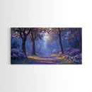 The Path Through The Forest, Framed Canvas Print, Fantasy Landscape Painting, Wood Framed Home Decor, Above Sofa Living Room Wall Art
