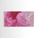Pink Brush Strokes Framed Canvas Print - Modern Wall Are - Preppy Home Decor - She Shed Wall Art