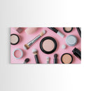 Retro Preppy Makeup Canvas Print, Makeup Art, Makeup Painting, Dorm Room Wall Art