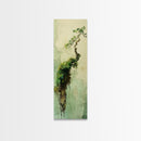 Framed Canvas Print Wabi Sabi Botanical Art Mossy Tree Artwork Unique Nature Decor Tall Skinny Art Wabi Sabi Wall Art Living Room Accent