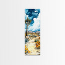Joshua Tree California Watercolor Painting Print - California Art - Tall Skinny Art - Narrow Art - Joshua Tree Painting - Joshua Tree Art