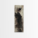 Framed Canvas Print of Dark Angels Wall Art with Gothic Aesthetic, Moody Art, Ozymandias Art, Unique Gift Idea, Long Narrow Wall Art, Tall Skinny Art