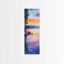 Canvas Print Lake Tahoe Art Coastal Landscape Sunset Wall Art Nautical Decor Horizontal Wall Art Living Room Art Christmas Gift