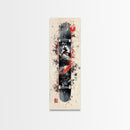 Graffiti Style Skateboard Canvas Print, Abstract Red and Black Wall Art, Urban Skateboard Art, Gift Idea for Living Room or Bedroom