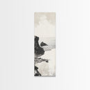 Tranquil Coastal Rocks Canvas Print Nautical Wall Art Minimalist Art Seascape Art Bedroom or Living Room Rustic Coastal Decor Piece