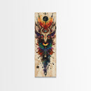 Enchanted Deer Canvas Print Featuring Sacred Geometry, Vibrant Color Palette, Boho Art And Ideal Living Room Rustic Wall Decor