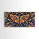 Mystical Butterfly Mandala Framed Canvas Print, Whimsical Art Decor, Colorful Bohemian Wall Art, Sacred Geometry, Dreamy Bedroom Art