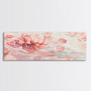 Lotus Petal Canvas Print, Wabi Sabi Wall Art, Light Pink Nature-Inspired Art, Bedroom or Yoga Room Decor, Serene Feminine Artwork