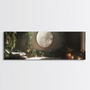 Zen Canvas Print Minimalist Indoor Jungle Art Peaceful Boho Decor Relaxing Yoga Art Bedroom Wall Art Nature Inspired