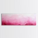Soft Gradient Canvas Print Horizontal Light Pink Wall Art Minimalist Boho Bedroom Rustic Farmhouse Decor Above Bed Pastel Design