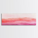 Horizontal Canvas Print Abstract Pink Landscape Extra Wide Moody Art Minimalist Wabi Sabi Bedroom Wall Decor Living Room Pastel
