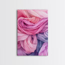 Rosy Layers Abstract Canvas Print | Pink Abstract Art | Light Pink Wall Art | Boho Wall Decor | Minimalist Art | Living Room Accent