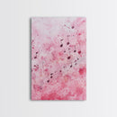 Pink Musical Notes Canvas Print, Whimsical Art, Music Lover Gift, Pink Wall Art for Dorm, Light Pink Wall Art, Artistic Decor, Living Room Art